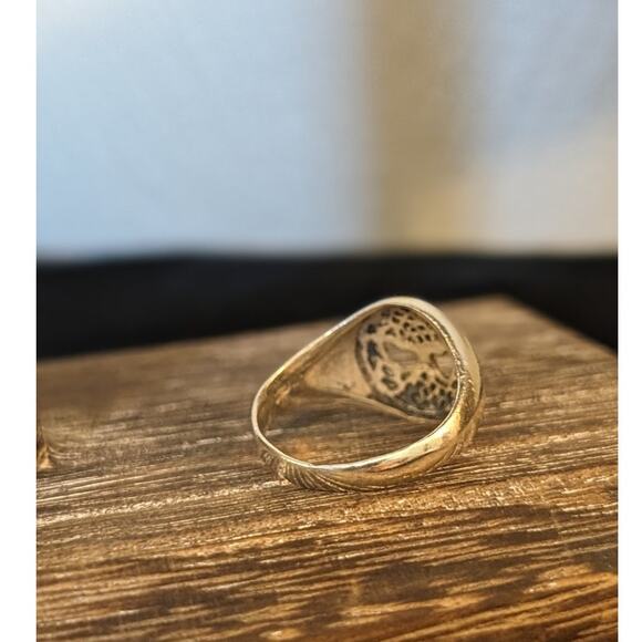Marked 925 Sterling Silver Minimalist Tree of Life Ring Size 5.75 - Picture 2 of 5